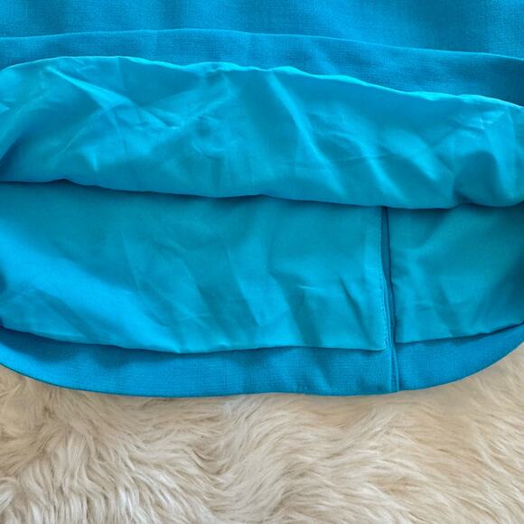 Kate Spade Aqua Janelle Pleated Pencil Skirt 4 NWOT Wool Blend Preppy - Picture 6 of 15